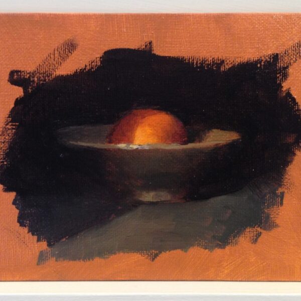 Warm-Up Sketch: Handmade Bowl with Orange