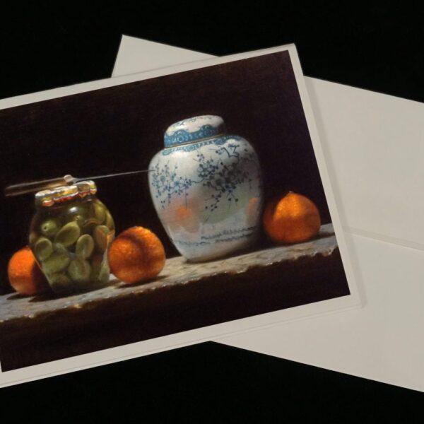 Art Cards - Oranges, Olives, Ginger Jar