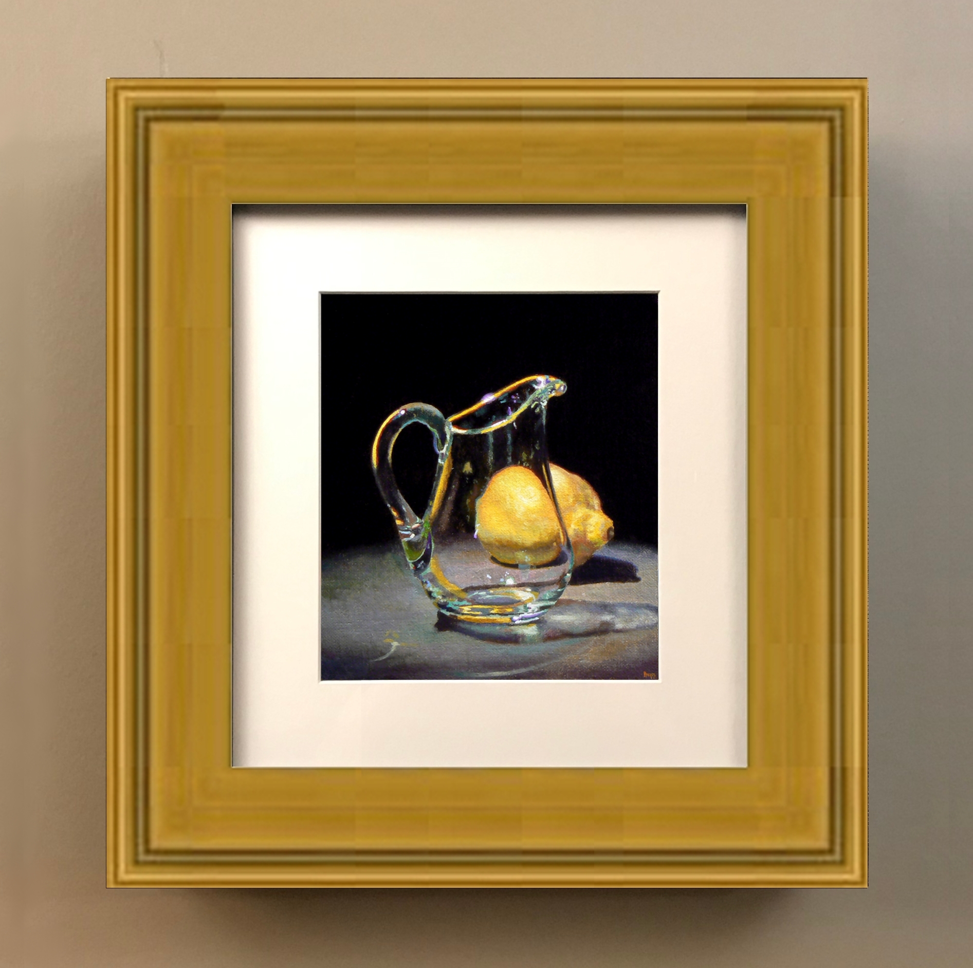 Matted Print with Gold Frame
