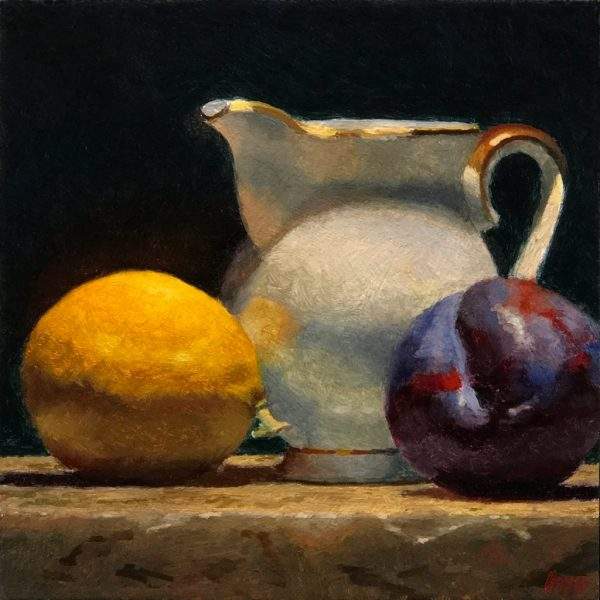 "Lemon, Creamer, Plum" Fine Art Print